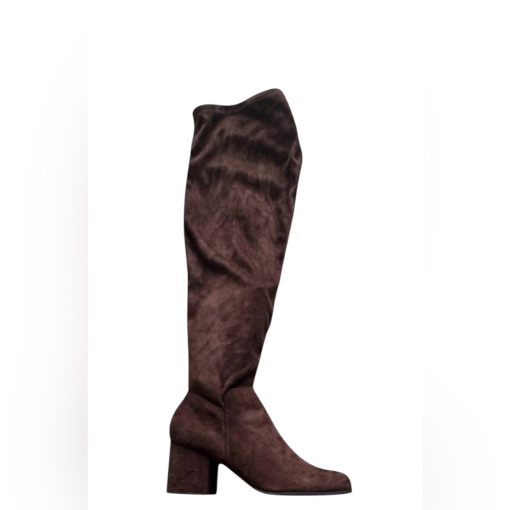 Christian Sirano Brown Faux Suede Over-the-Knee Boots – Women’s Size 9 - Picture 2 of 9